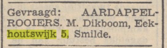 Aardappelrooiers: Provinciaalse Drentsche en Asser courant 12 september 1953